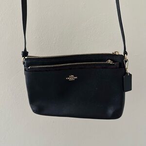 Coach Black Leather Crossbody Bag